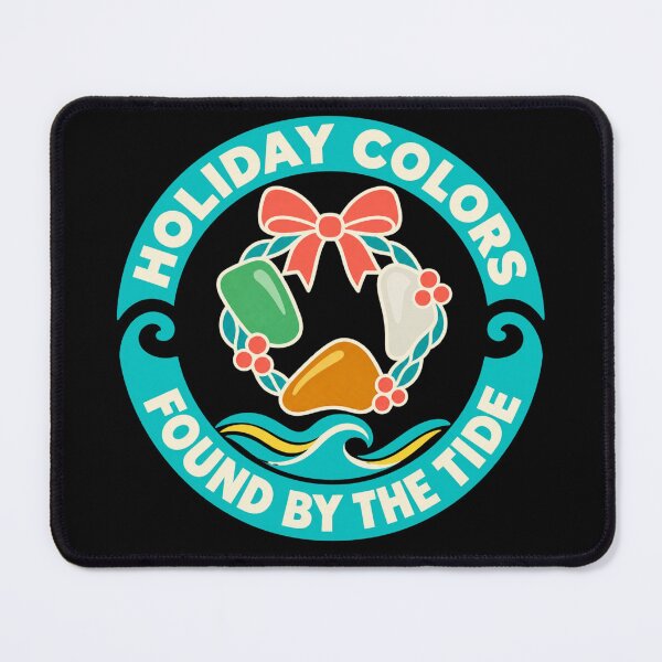 Item preview, Holiday Colors Found By The Tide Beachcombing Badge designed and sold by DreamLayerStudio.