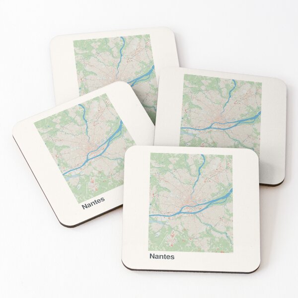 Item preview, Nantes Minimalistic Map Art designed and sold by MapsNerd.