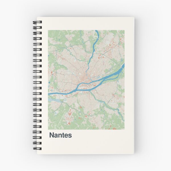 Artikelvorschau, Minimalistische Kartenkunst aus Nantes entworfen und verkauft von MapsNerd.