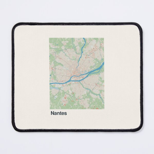 Item preview, Nantes Minimalistic Map Art designed and sold by MapsNerd.