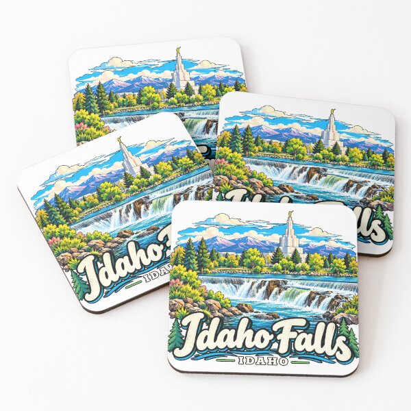 Item preview, Hand Drawn Idaho Falls Idaho Travel Souvenir Landmark Gift designed and sold by MichaeIRellov.