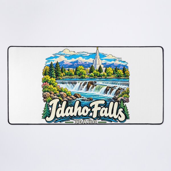 Item preview, Hand Drawn Idaho Falls Idaho Travel Souvenir Landmark Gift designed and sold by MichaeIRellov.