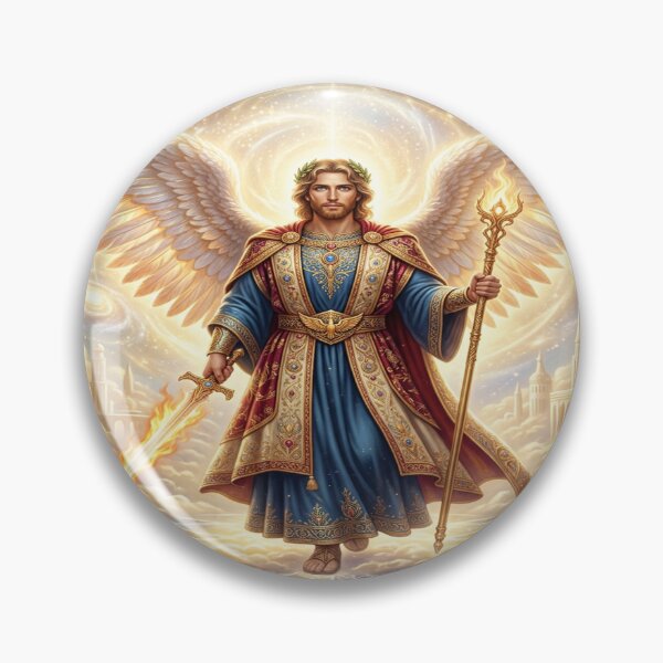 Item preview, Archangel Uriel Standing in Heavenly Light designed and sold by Solomon-Ent-144.