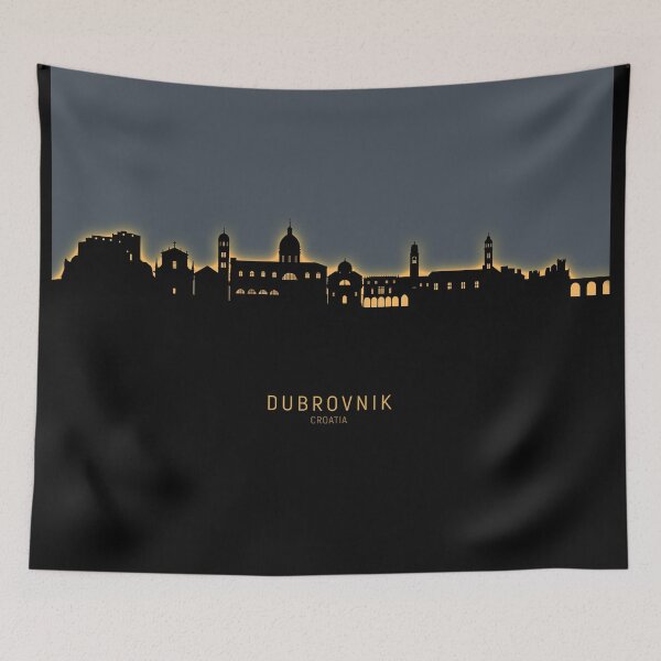 Item preview, Dubrovnik Croatia Skyline designed and sold by ArtPrints.