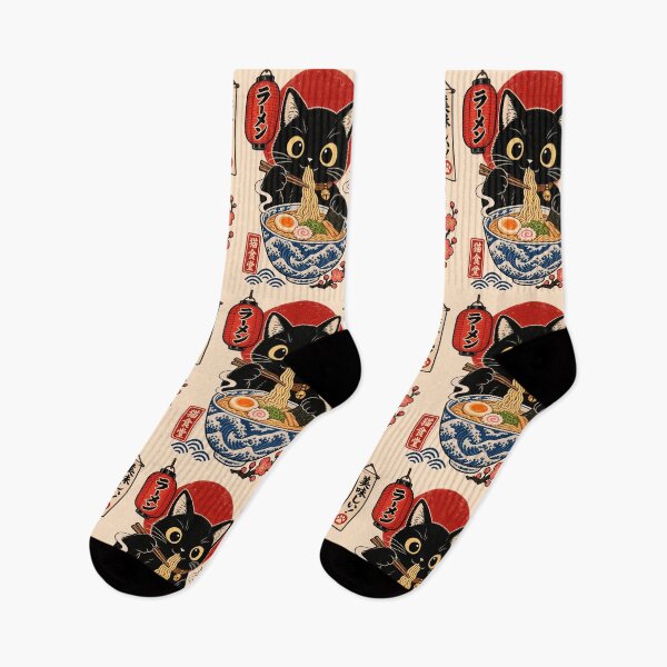 Item preview,  Ramen Cat 2 - Neko Vintage Ukiyo-e Poster designed and sold by TheSamuraiCat.