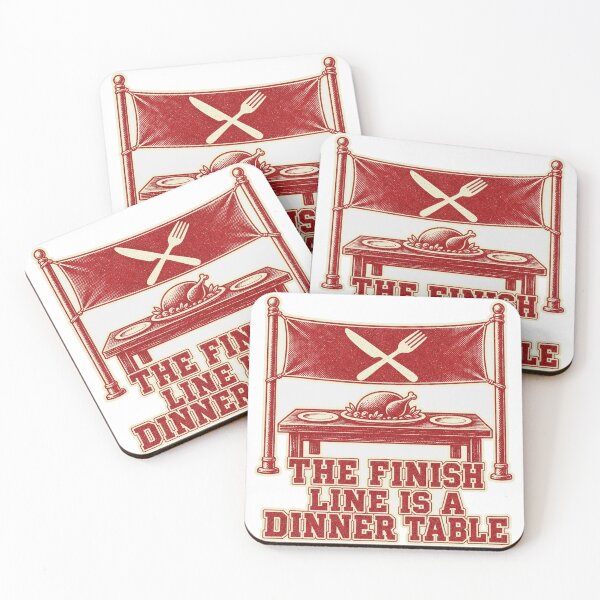 Item preview, The Finish Line Is A Dinner Table Turkey Trot Runner designed and sold by BoosterShop.