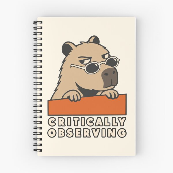 Item preview, Critically Observing Capybara designed and sold by KungPowUnicorn.