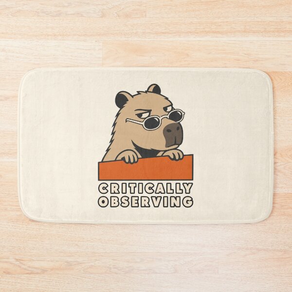 Item preview, Critically Observing Capybara designed and sold by KungPowUnicorn.
