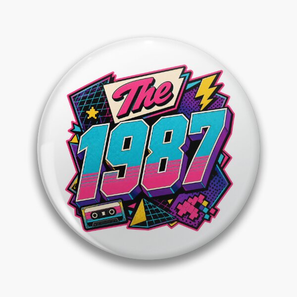 Item preview, The 1987 Retro Birthday designed and sold by RedCircleArt.