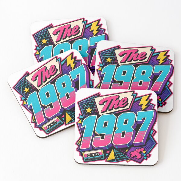 Item preview, The 1987 Retro Birthday designed and sold by RedCircleArt.