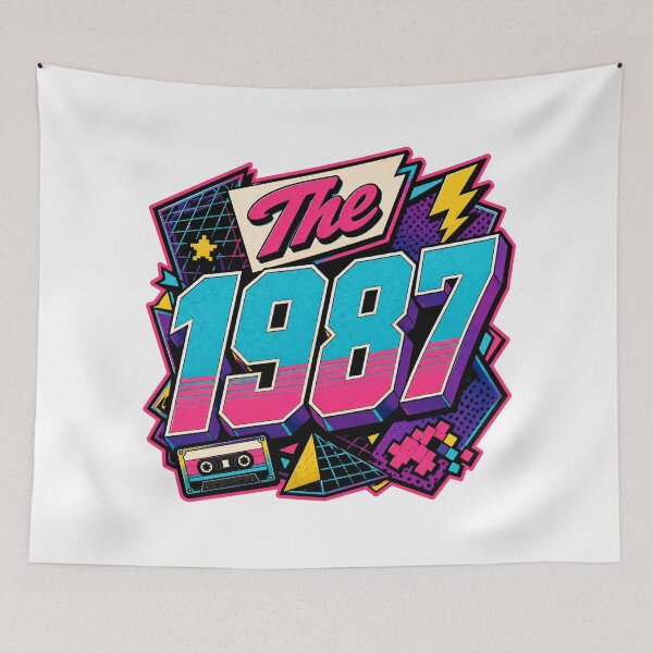 Item preview, The 1987 Retro Birthday designed and sold by RedCircleArt.