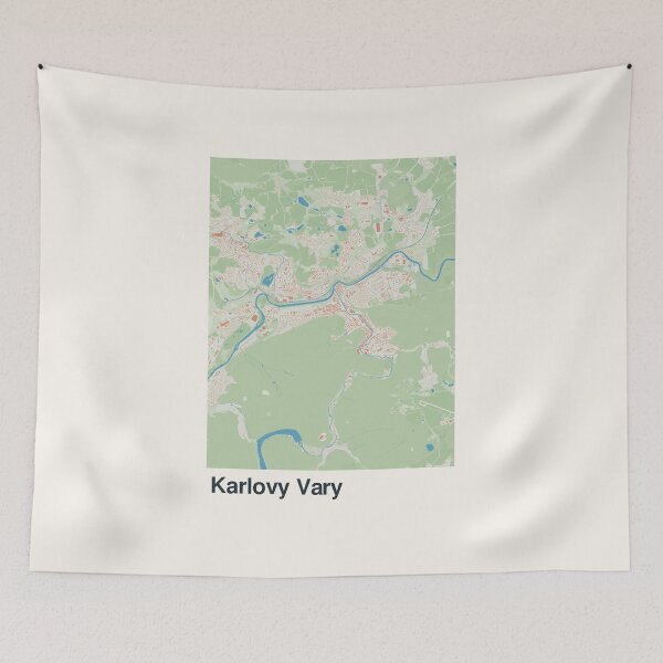 Item preview, Karlovy Vary Minimalistic Map Art designed and sold by MapsNerd.