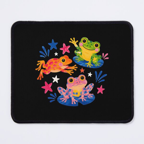Item preview, Cute Colorful Frogs Kawaii Frog Lover Whimsical Frog Art designed and sold by BuncoHearas.