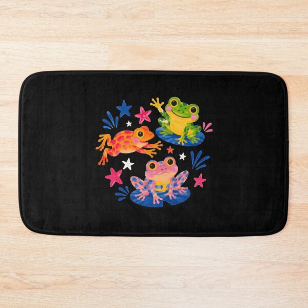 Item preview, Cute Colorful Frogs Kawaii Frog Lover Whimsical Frog Art designed and sold by BuncoHearas.