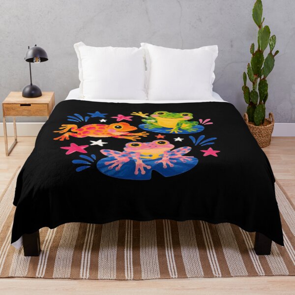Item preview, Cute Colorful Frogs Kawaii Frog Lover Whimsical Frog Art designed and sold by BuncoHearas.