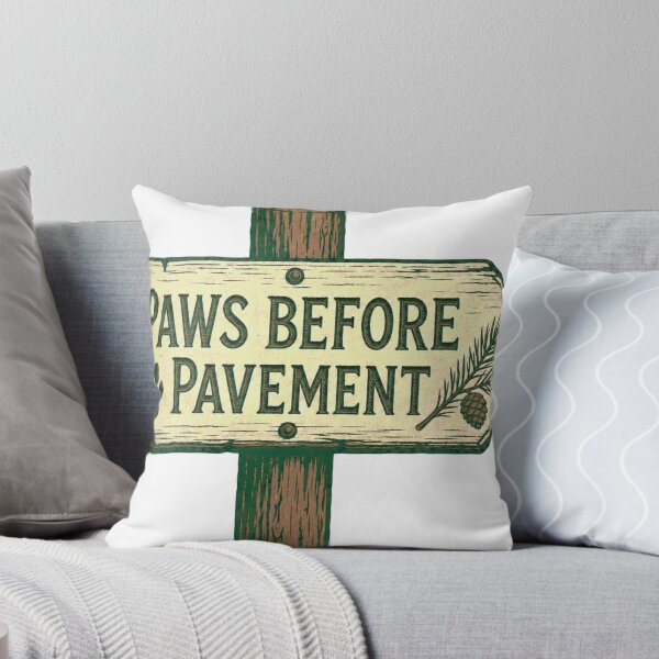 Artikelvorschau, Paws Before Pavement Waldweg Schild entworfen und verkauft von BoosterShop.