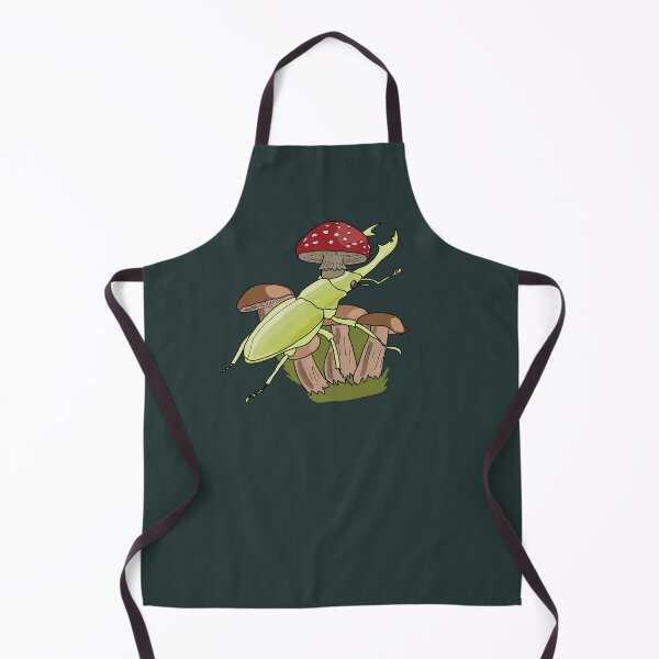 Item preview, Stag Beetle and Amanita Mushroom Illustration for Nature Lovers goblincore & cottagecore  designed and sold by LeshanArt.