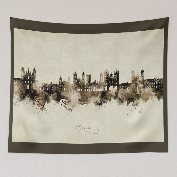 Item preview, Braga Portugal Skyline designed and sold by ArtPrints.