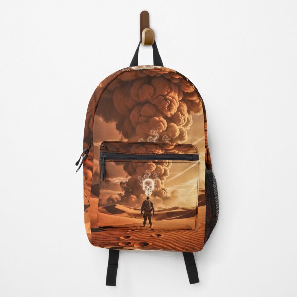 Item preview, The Skull in the Storm – Surreal Desert Fantasy Art designed and sold by Marcu Ioachim.