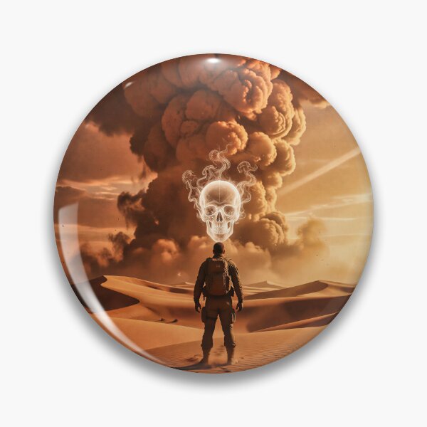 Item preview, The Skull in the Storm – Surreal Desert Fantasy Art designed and sold by Marcu Ioachim.