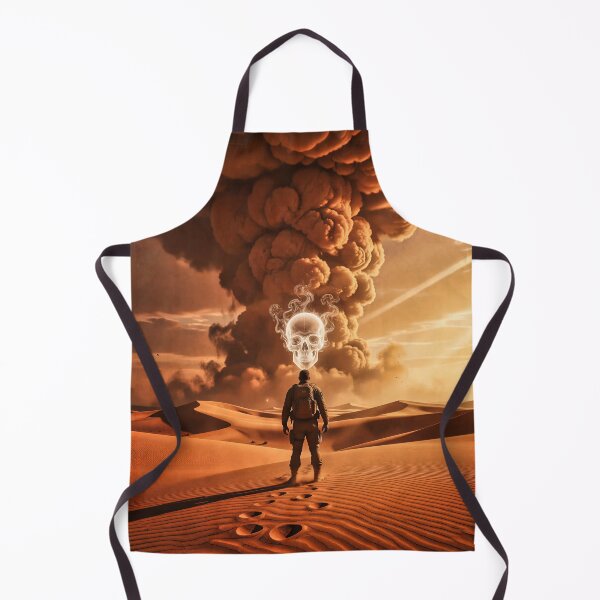 Item preview, The Skull in the Storm – Surreal Desert Fantasy Art designed and sold by Marcu Ioachim.