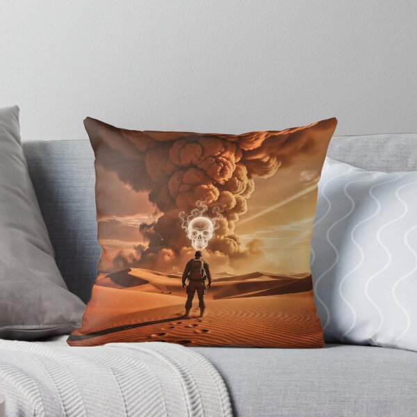 Item preview, The Skull in the Storm – Surreal Desert Fantasy Art designed and sold by Marcu Ioachim.