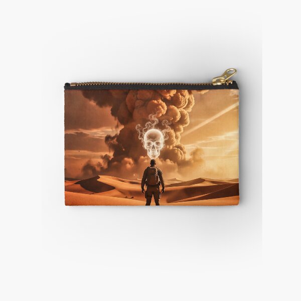 Item preview, The Skull in the Storm – Surreal Desert Fantasy Art designed and sold by Marcu Ioachim.