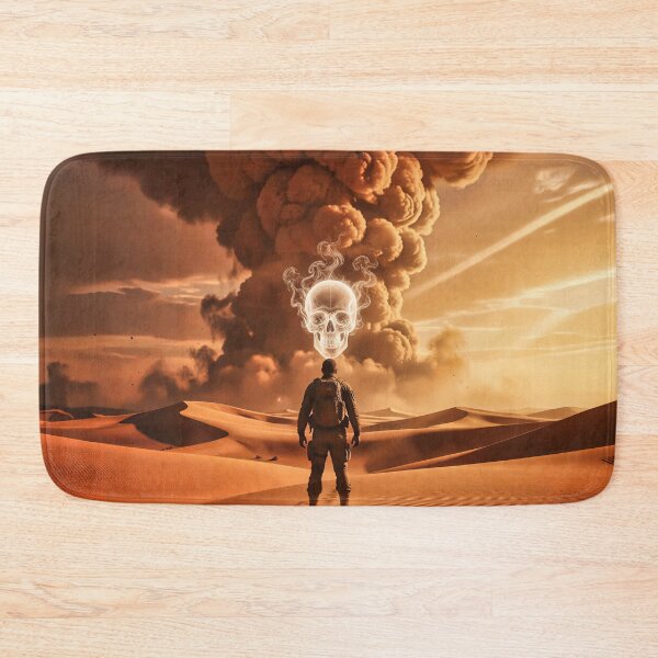 Item preview, The Skull in the Storm – Surreal Desert Fantasy Art designed and sold by Marcu Ioachim.