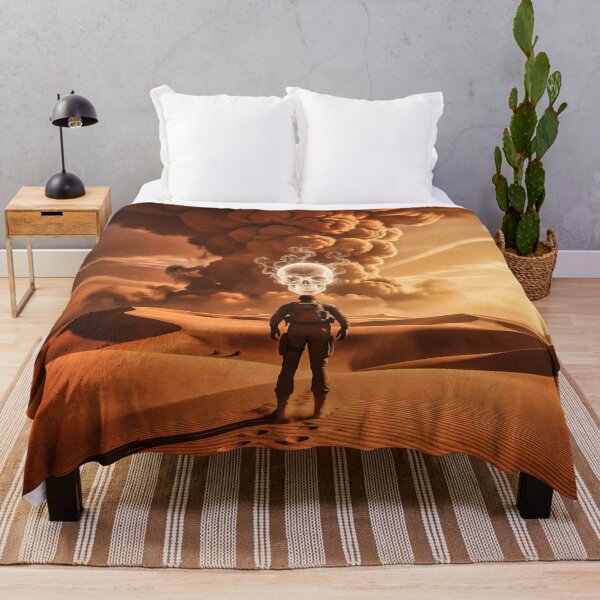 Item preview, The Skull in the Storm – Surreal Desert Fantasy Art designed and sold by Marcu Ioachim.