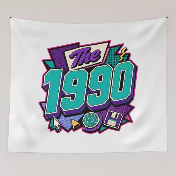 Item preview, The 1990 Retro Birthday designed and sold by RedCircleArt.