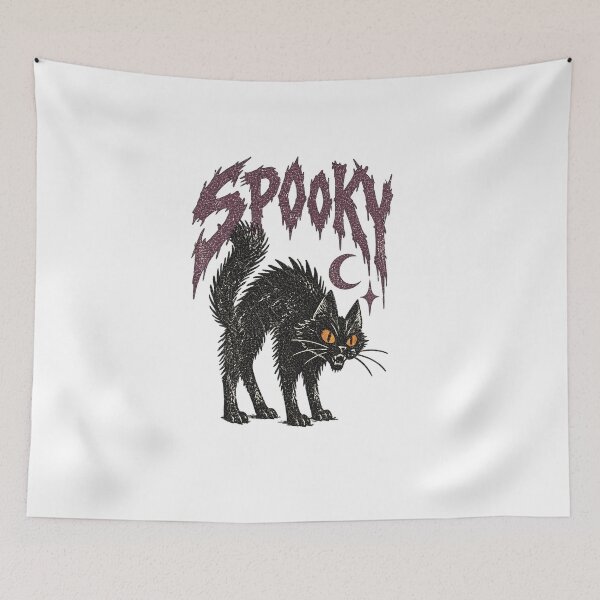 Item preview, Spooky Black Cat Halloween designed and sold by MiteKangerin.