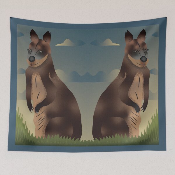 Item preview, Wallaby illustration designed and sold by JelliGraphy.