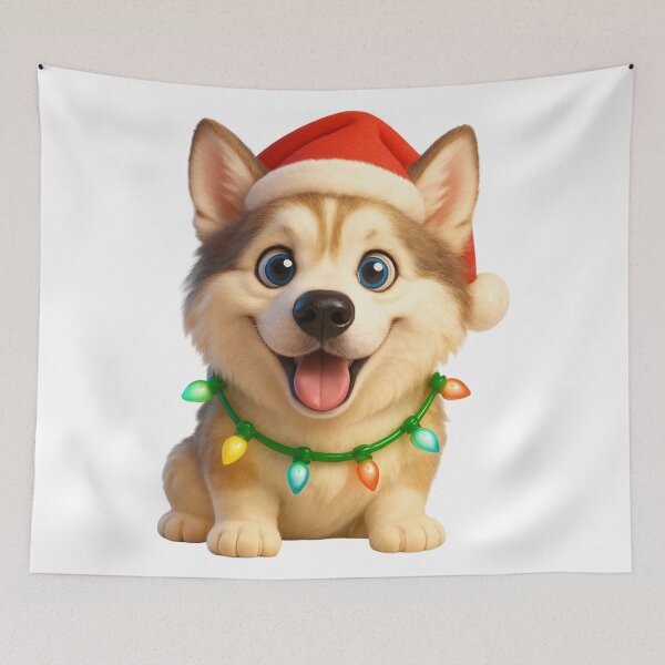 Item preview, Goberian Dog Christmas Lights designed and sold by Sillytoe.