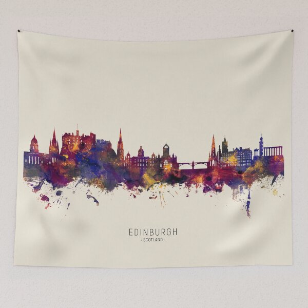 Item preview, Edinburgh Scotland Skyline designed and sold by ArtPrints.