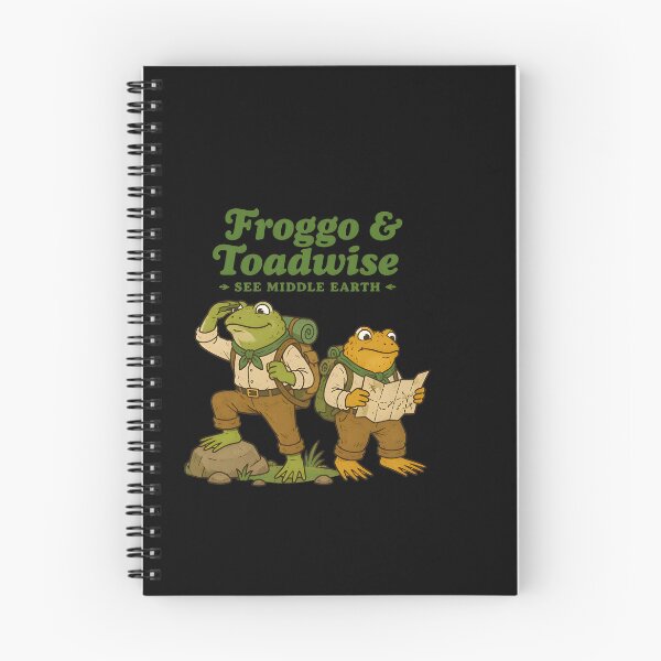 Item preview, Froggo & Toadwise Adventure Funny Frog Hiking Vintage Cartoon designed and sold by BuncoHearas.
