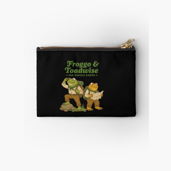 Item preview, Froggo & Toadwise Adventure Funny Frog Hiking Vintage Cartoon designed and sold by BuncoHearas.