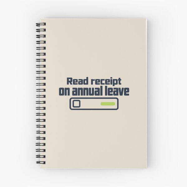 Item preview, Read receipt on annual leave - Digital downtime designed and sold by cursotti.