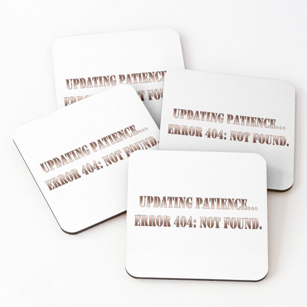 Item preview, Updating patience... error 404: Not found designed and sold by Yamy Morrell Art and Design.