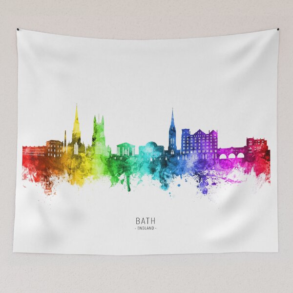 Item preview, Bath England Skyline Cityscape designed and sold by ArtPrints.