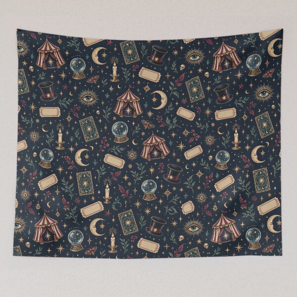 Item preview, Mystic Fortune Teller Circus Pattern designed and sold by Mimoshi ⭐⭐⭐⭐⭐.