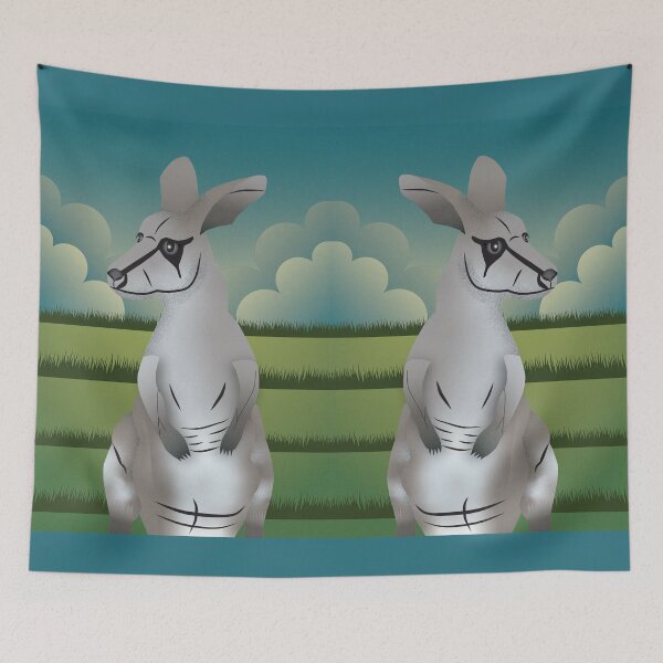 Item preview, Kangaroo illustration designed and sold by JelliGraphy.