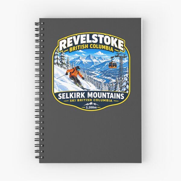 Item preview, Revelstoke Canada British Columbia Skiing Ski Sticker TShirt 01 designed and sold by OuterShellUK.
