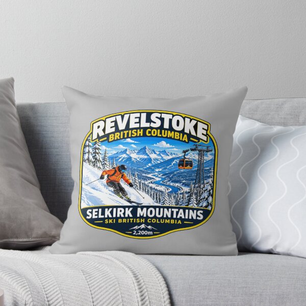 Item preview, Revelstoke Canada British Columbia Skiing Ski Sticker TShirt 01 designed and sold by OuterShellUK.