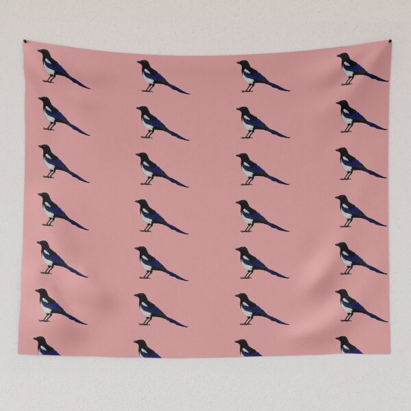 Item preview, Magpie hand-embroidered designed and sold by Alsa.handembroidery.