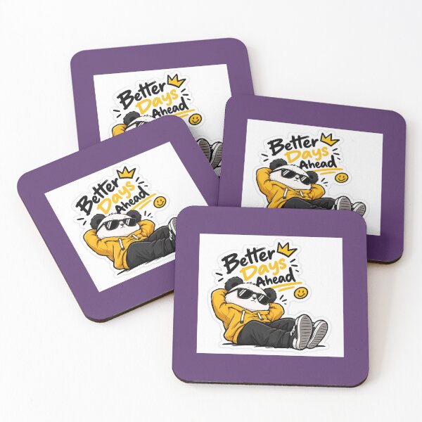 Item preview, Better Days Ahead Panda Sticker designed and sold by Nicefashions.