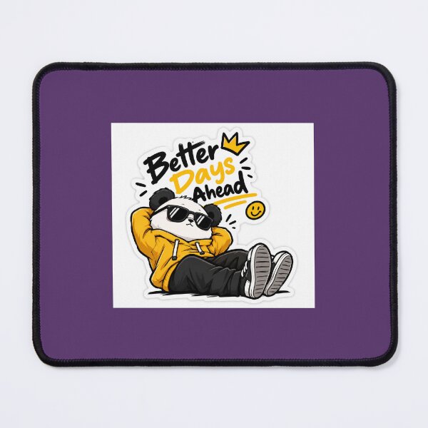 Item preview, Better Days Ahead Panda Sticker designed and sold by Nicefashions.