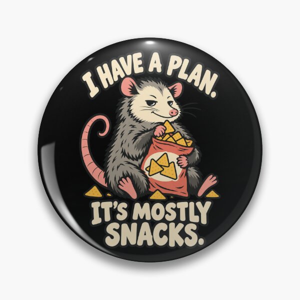 Item preview, Mostly Snacks – Funny Possum With a Plan designed and sold by djhypnotixx.