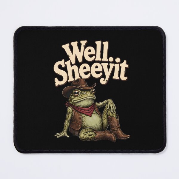 Item preview, Well Shoot Cowboy Frog Funny Western Frog Lover Vintage Western designed and sold by BuncoHearas.