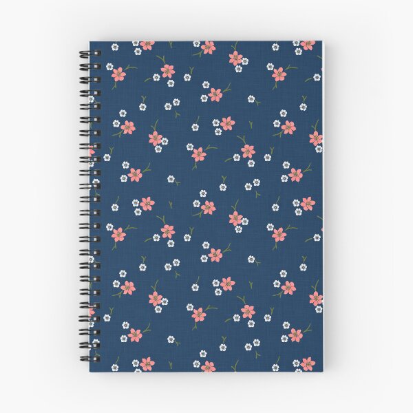 Item preview, Midnight Navy Cherry Blossom Pattern Floral designed and sold by BHDigitalArt.