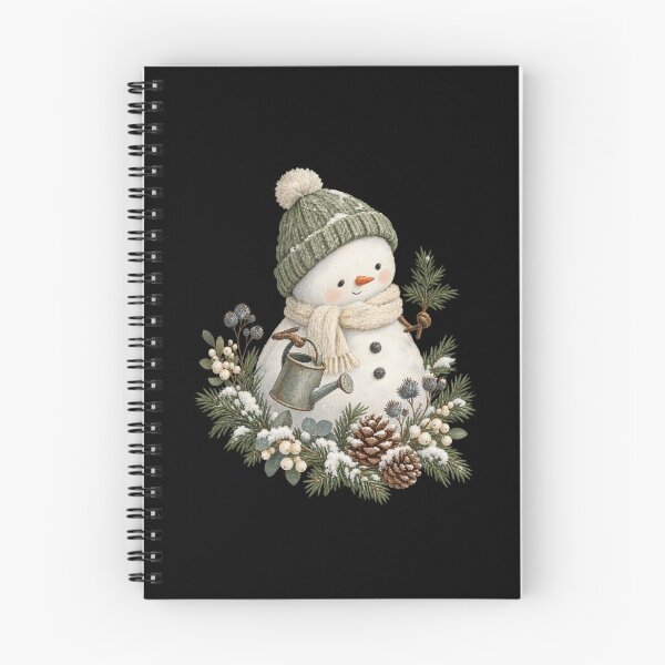 Item preview, Little Snow Gardener Botanical Snowman Christmas  designed and sold by PhylonBoxx.